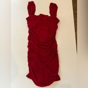Amazon, red dress with thick straps. Size L. New with tags.